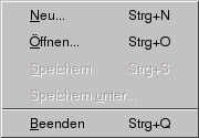 Datei-Menü