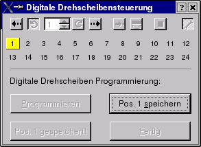 Programmierung der Drehscheibensteuerung