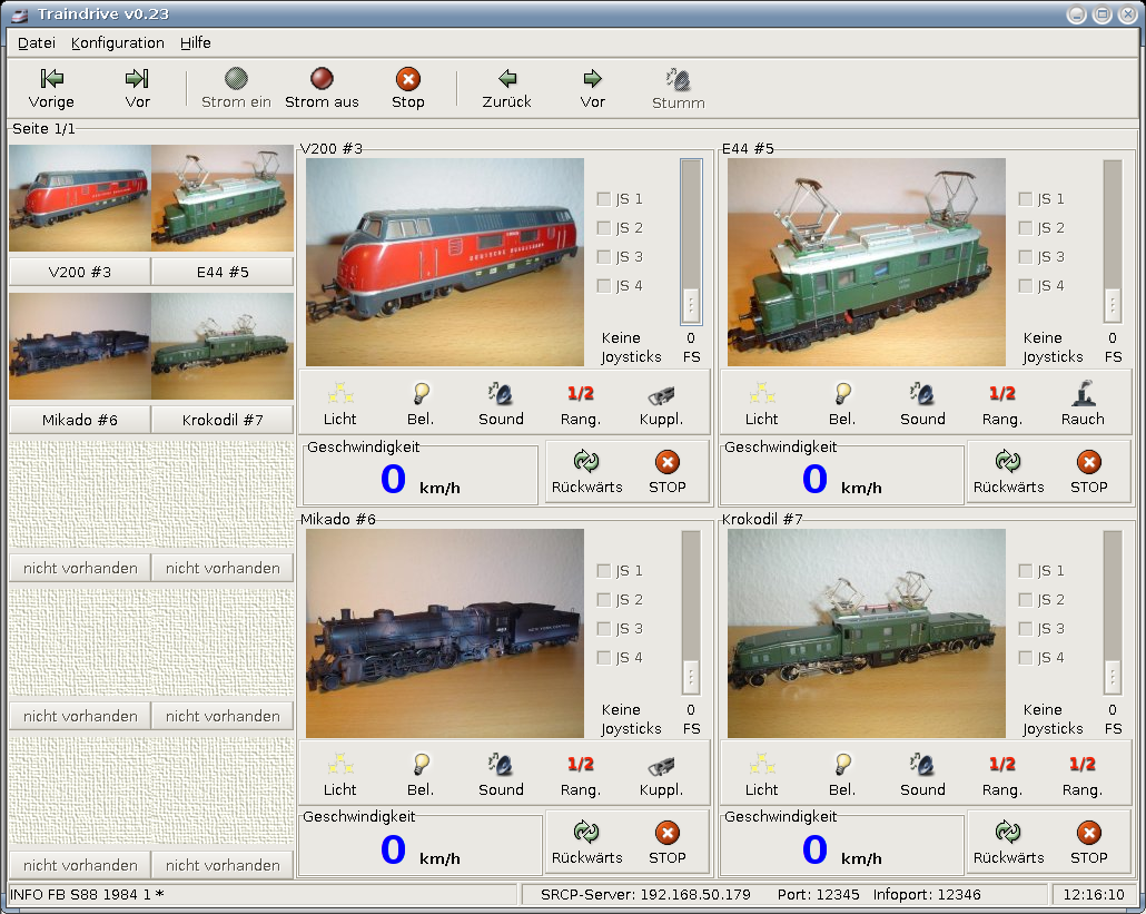 Traindrive - individuelle Bilder