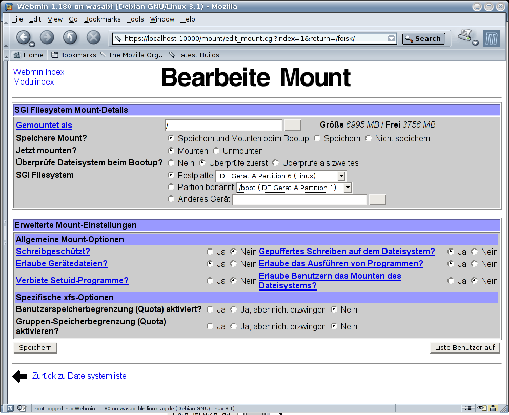 Kategorie Hardware - Bearbeite Mount