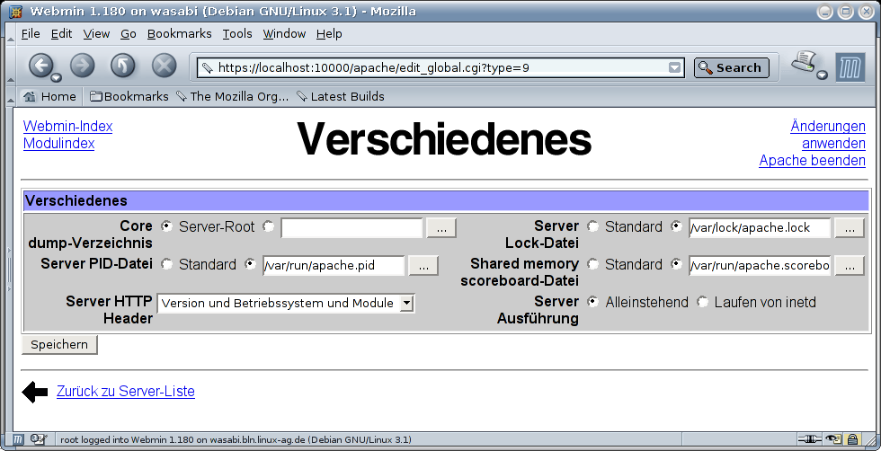 Kategorie Server - Apache - Verschiedenes