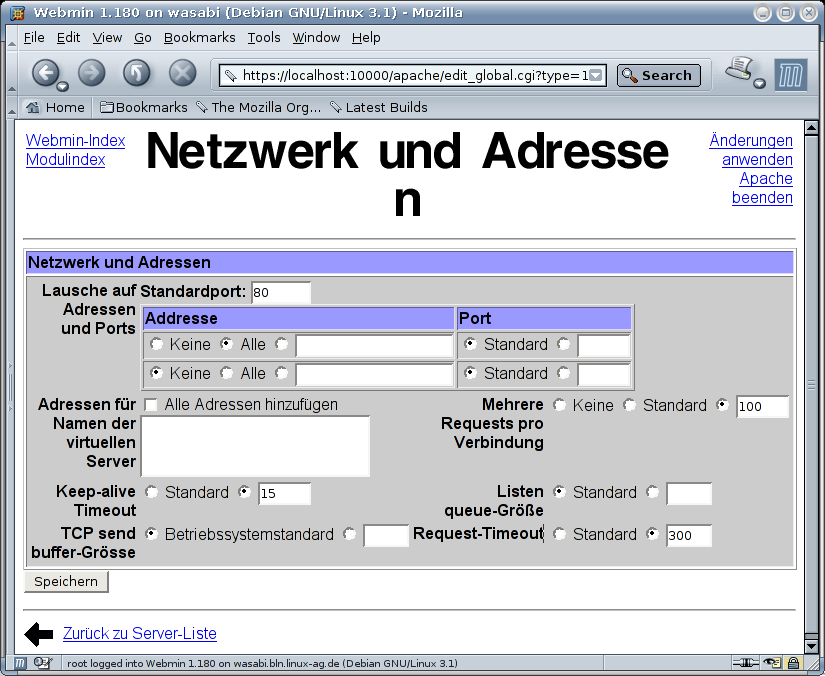Kategorie Server - Apache - Netzwerk und Adressen