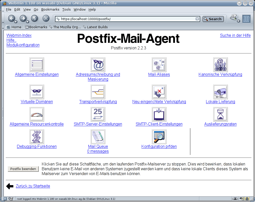 Kategorie Server - Postfix