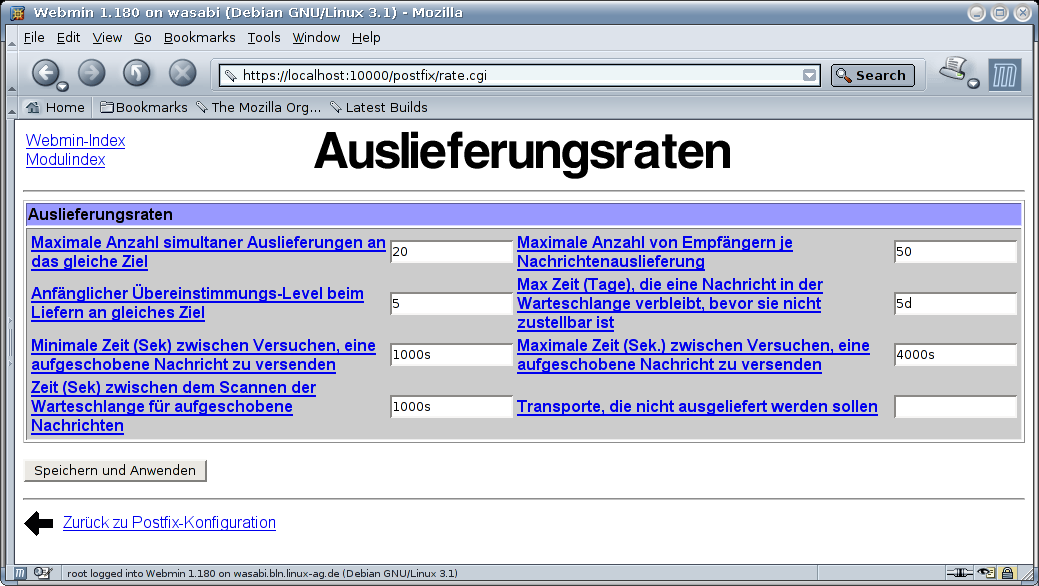 Postfix Mailserver - Auslieferungsraten